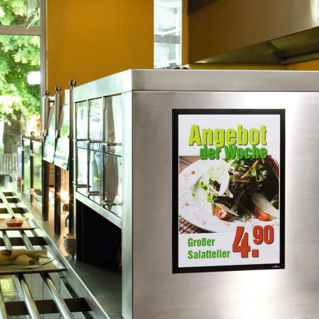 Display magnetic Durable Duraframe, A3, negru, 2 bucati/set