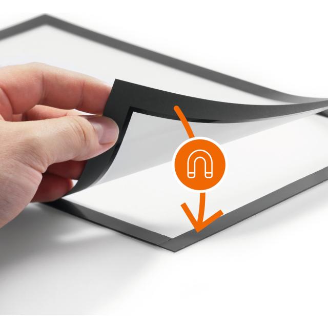 Display magnetic Durable Duraframe, A3, argintiu, 2 bucati/set