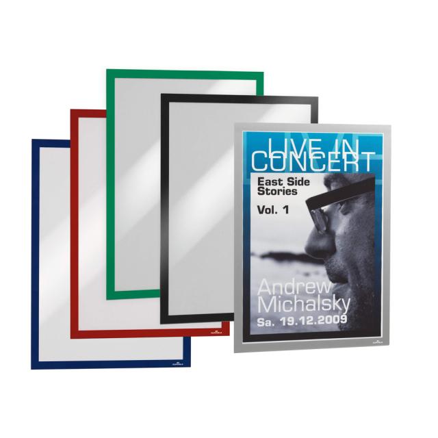 Display magnetic Durable Duraframe, A3, argintiu, 2 bucati/set