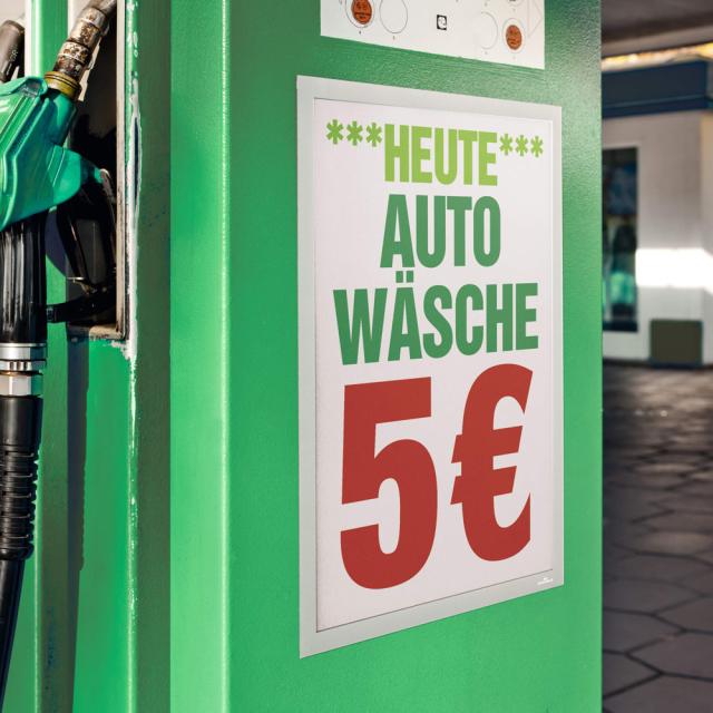 Display magnetic Durable Duraframe, A3, argintiu, 2 bucati/set