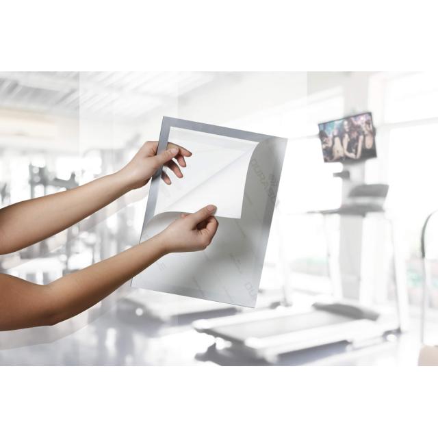 Duraframe magnetic Note, format A4, culoare gri, 1 bucata/set