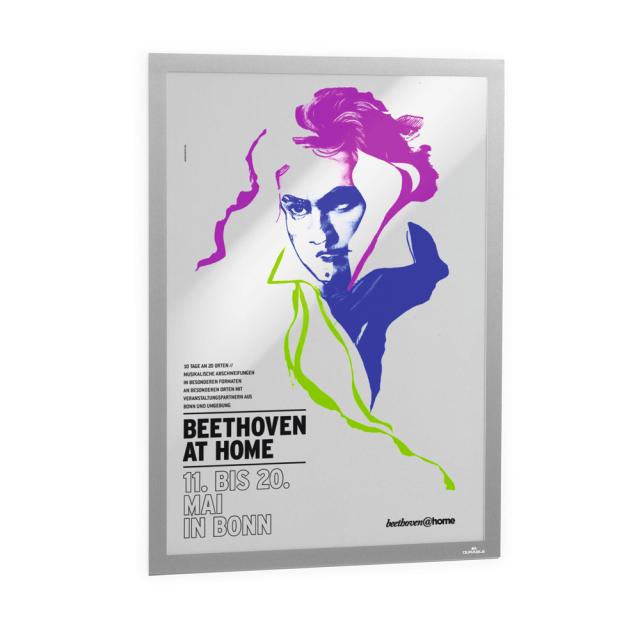 Display magnetic Durable Duraframe, A2, gri, 1 bucata/set