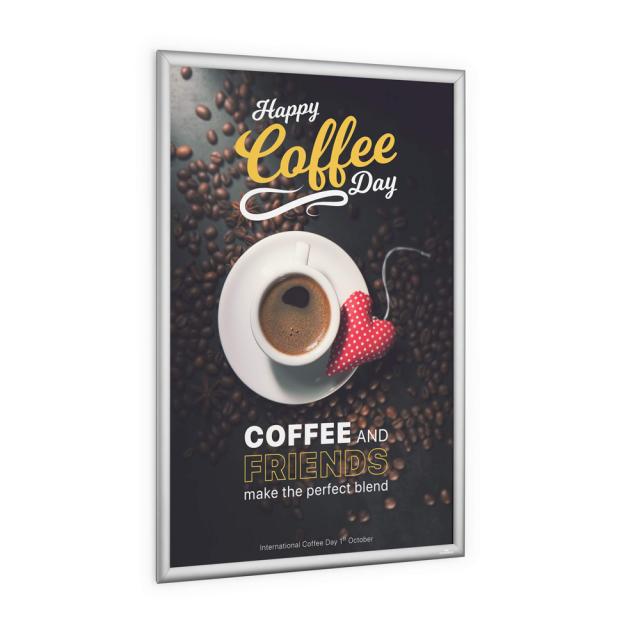 Rama prezentare click Durable, A1, argintiu