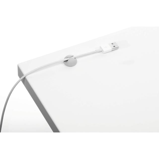 Clips autoadeziv Durable pentru cabluri, 7 bucati/set, cate 2 buc, pentru 1 2 3 cabluri si 1 pentru 4 cabluri ideal pt cabluri cu diametru de pana la 5 mm gri