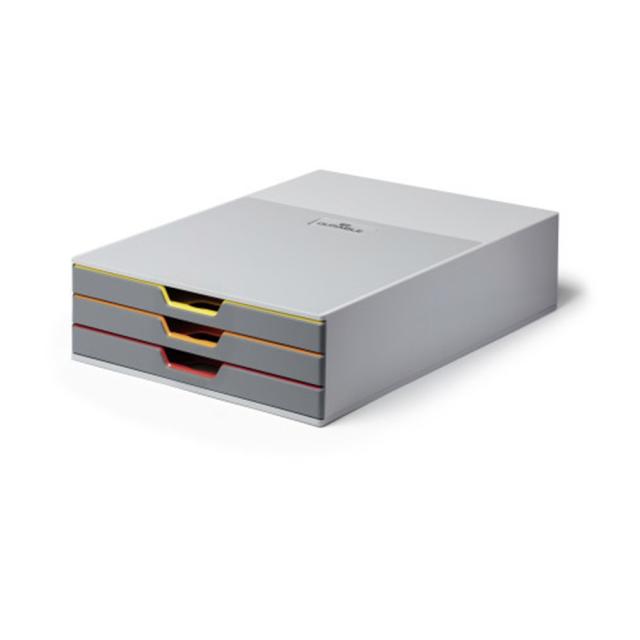 Organizator documente, Durable Varicolor, cu 3 sertare