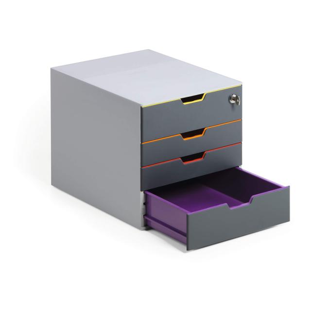 Organizator  documente, Durable Varicolor, cu 4 sertare