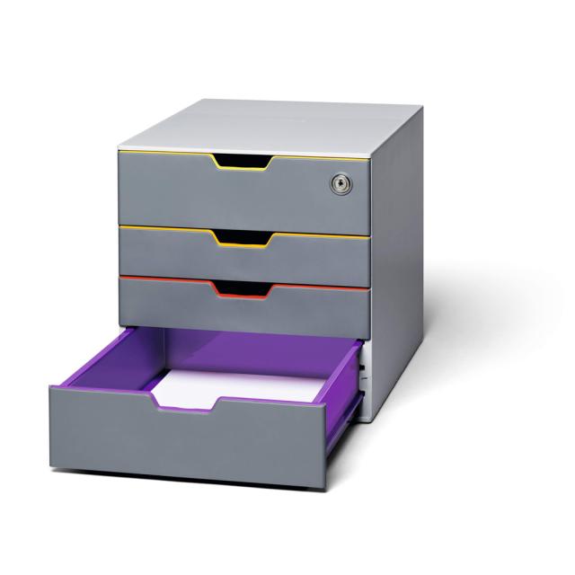 Organizator  documente, Durable Varicolor, cu 4 sertare