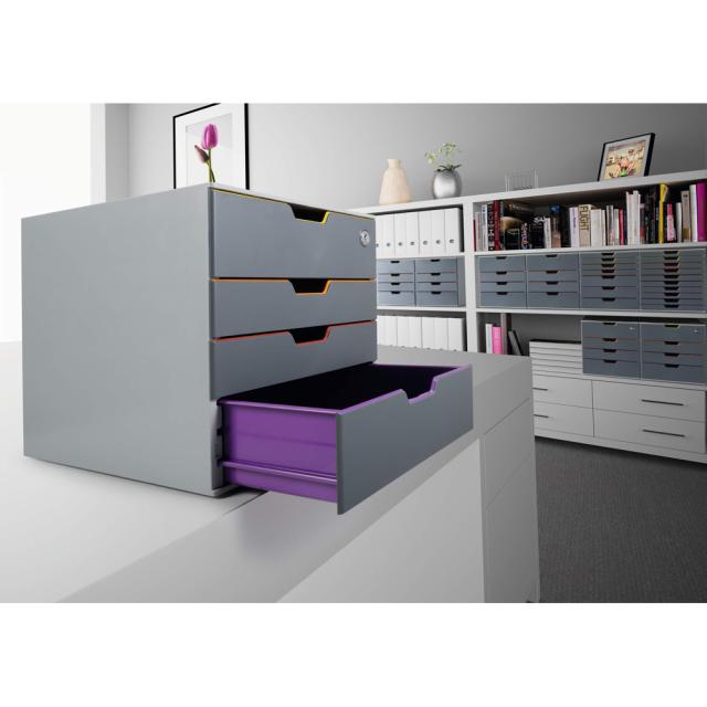Organizator  documente, Durable Varicolor, cu 4 sertare