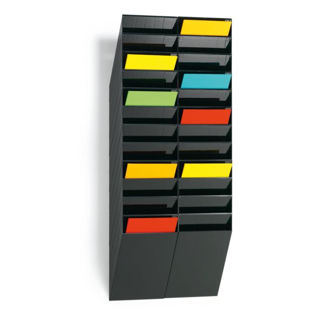 Set 12 tavite verticale FLEXIBOXX, format A4, portret negru