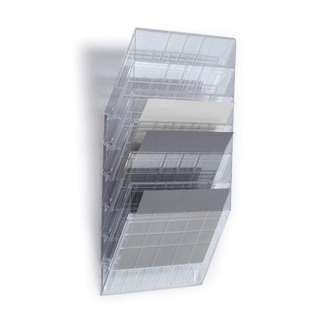 Set 6 tavite perete Durable FLEXIBOXX, A4, orizontal, transparent