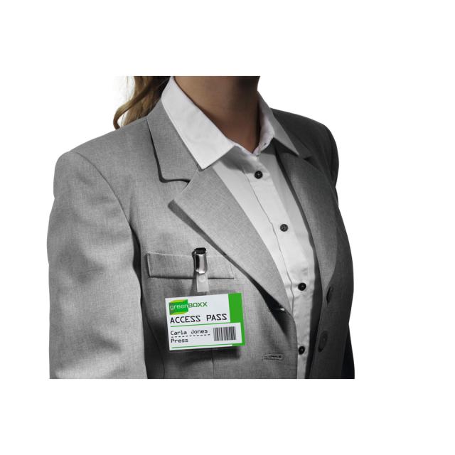 Ecuson orizontal Durable, 60 x 90 mm, cu clip