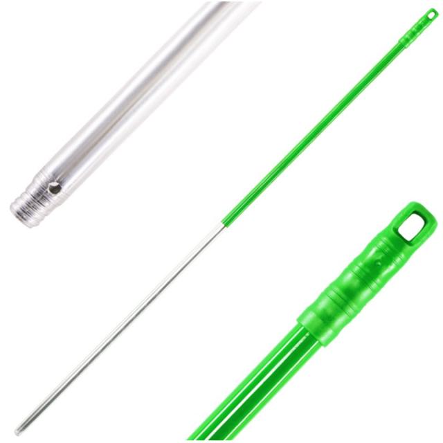 Maner aluminiu, suport mop, 140 cm, verde