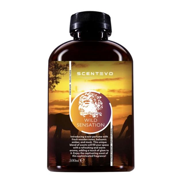 Rezerva odorizant camera pe baza de uleiuri esentiale Wild Sensation, 500 ml
