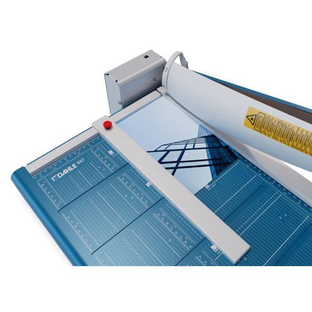 Ghilotina Dahle 867, A3, lungime taiere 460 mm, capacitate 35 coli, albastru