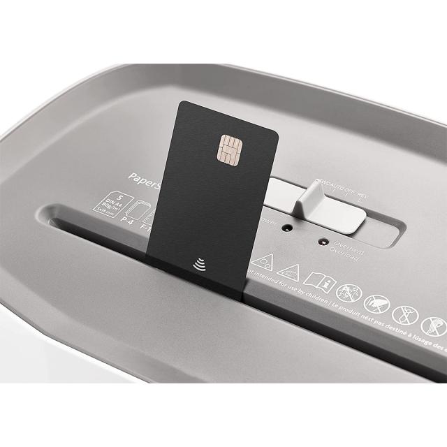 Distrugator de documente Dahle PaperSAFE PS 140, fara ulei, securitate P-4, maxim 10 coli, 12 l
