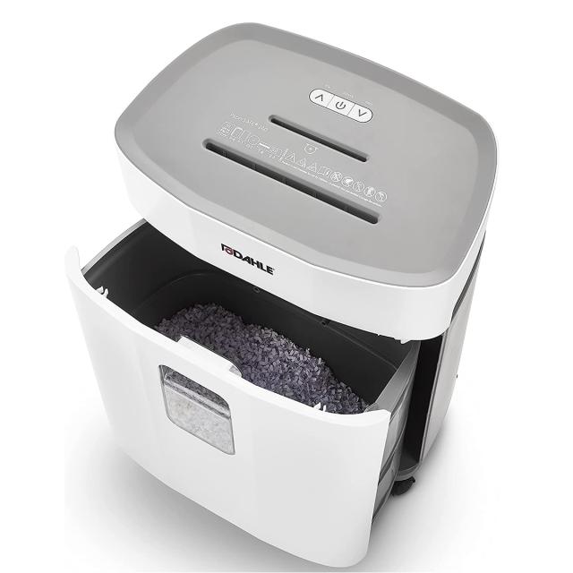 Distrugator de documente Dahle PaperSAFE PS 240, fara ulei, securitate P-4, maxim 10 coli, 25 l