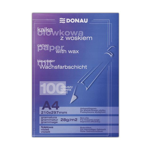 Indigo manual Donau, A4, 100 file, albastru