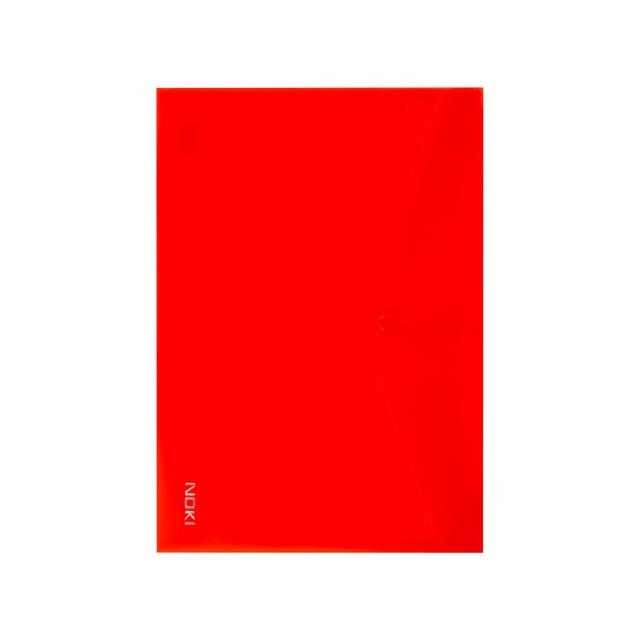 Mapa documente, Noki, A4, inchidere cu capsa, plastic, rosu