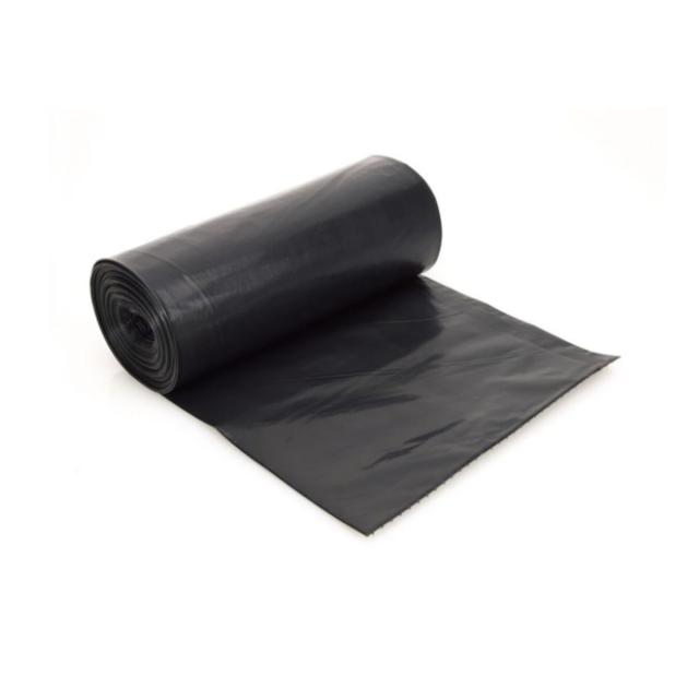 Saci menaj LDPE, negri, 60x80 cm, 60L, 15 bucati/rola