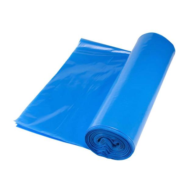 Saci menaj LDPE, albastri, 70x110 cm, 120L, 10 bucati/rola