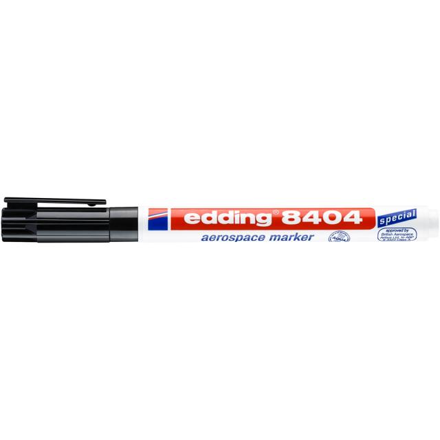 Marker Edding 8404 Aersopace, permanent, corp plastic, varf rotund, 0.75 mm, negru