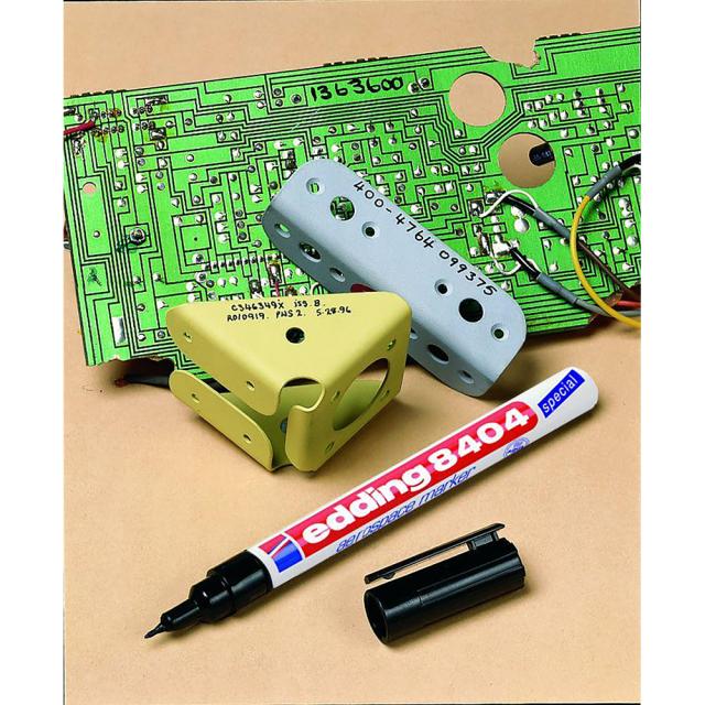 Marker Edding 8404 Aersopace, permanent, corp plastic, varf rotund, 0.75 mm, negru