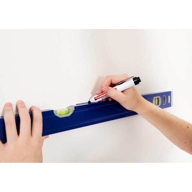 Marker permanent edding retract 11, corp din plastic, varf rotund, 1.5-3 mm, rosu