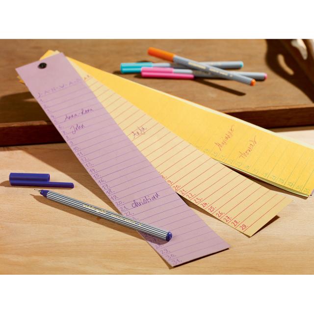 Liner edding 55, corp plastic, varf rotund, 0.3 mm, galben