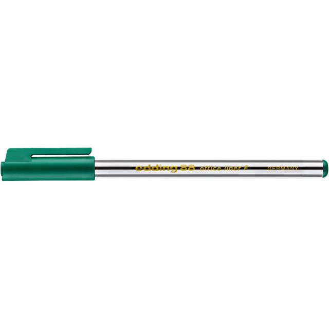 Liner edding 88, corp plastic, varf rotund, 0.6 mm, verde