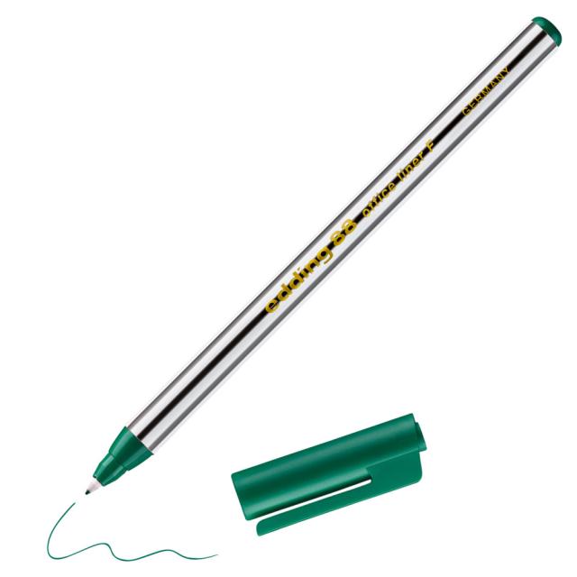 Liner edding 88, corp plastic, varf rotund, 0.6 mm, verde