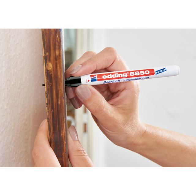 Marker Edding 8850 tamplarie corp plastic varf 0.7-1mm negru, permanent, rezistent