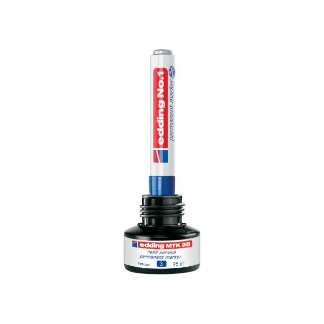 Marker permanent edding No. 1, corp din aluminiu reciclat, varf tesit, 1-5 mm, verde