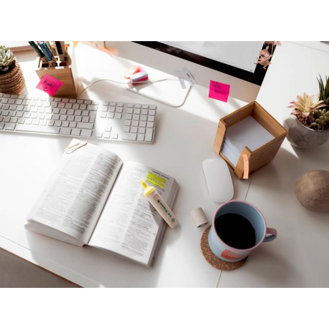 Textmarker edding Ecoline 24, corp din plastic reciclat, varf tesit, 2-5 mm, violet pastel