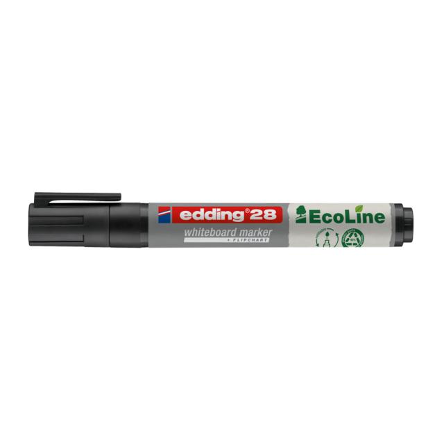 Marker pentru tabla Edding 28, ecologic, varf rotund, 1.5-3 mm, negru
