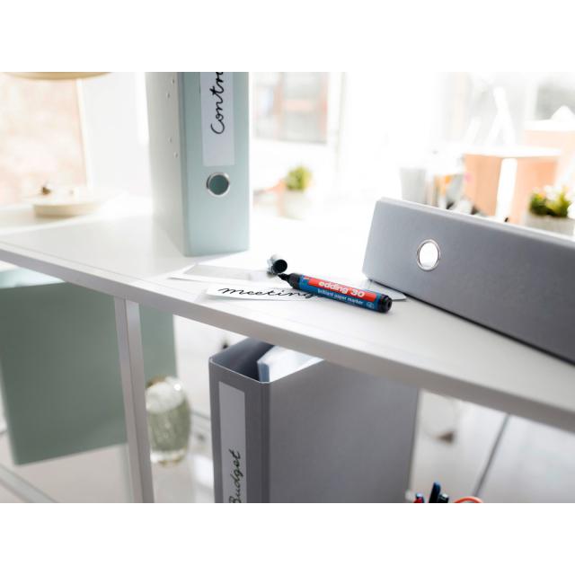 Marker permanent edding 30, corp plastic, varf rotund, 1.5-3 mm, maro