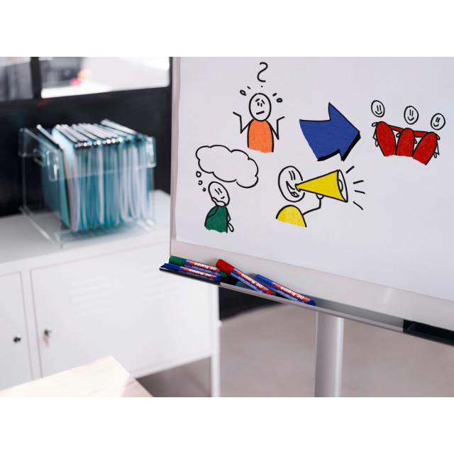 Marker permanent edding 30, corp plastic, varf rotund, 1.5-3 mm, maro