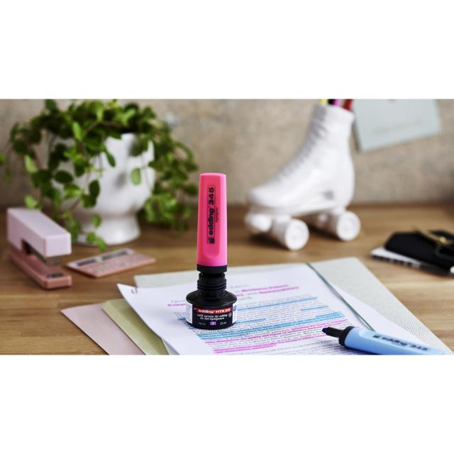 Textmarker Edding 345, varf 2-5 mm, roz