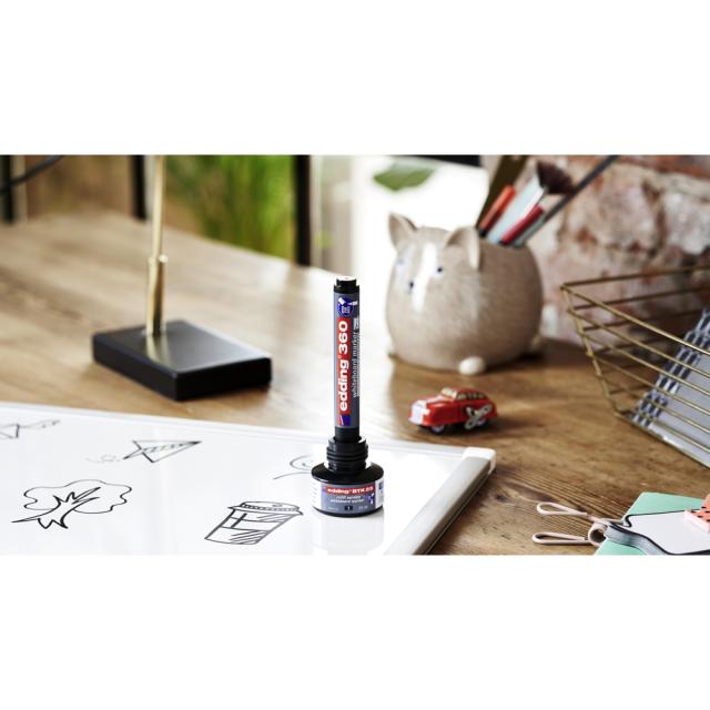 Marker Edding 360 pentru tabla, varf 1.5-3 mm, rosu
