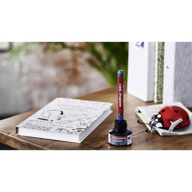 Marker Edding 361 pentru tabla, corp plastic, varf 1mm, rosu