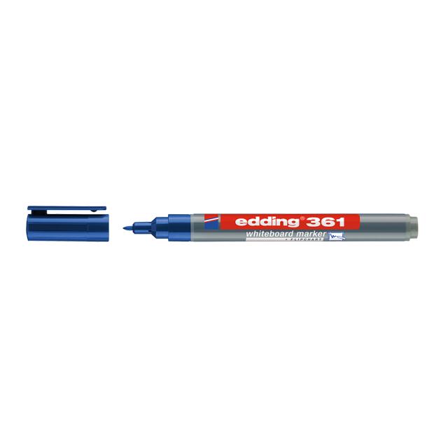 Marker pentru tabla Edding 361, corp plastic, varf 1 mm, albastru