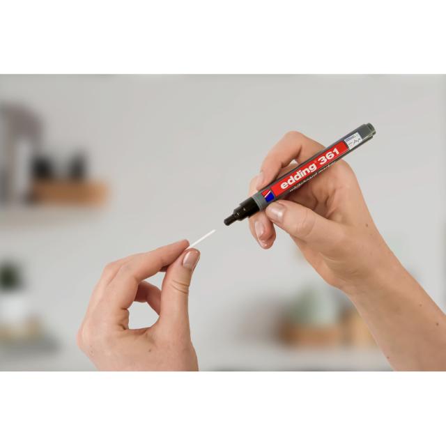 Marker pentru tabla Edding 361, corp plastic, varf 1 mm, albastru