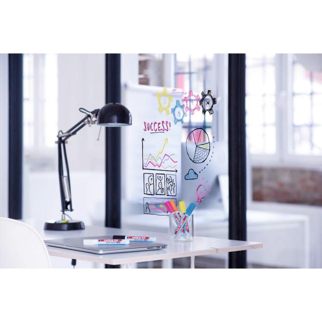 Marker pentru sticla edding 95, corp plastic, varf rotund, 1.5-3 mm, galben