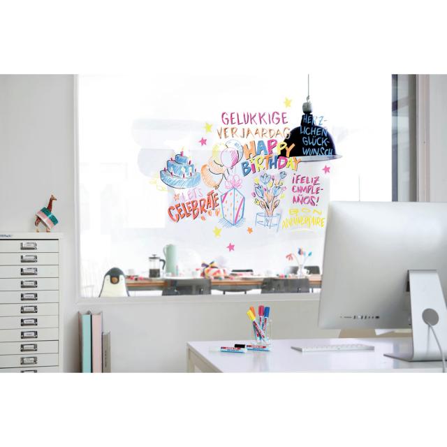 Marker pentru sticla edding 95, corp plastic, varf rotund, 1.5-3 mm, roz