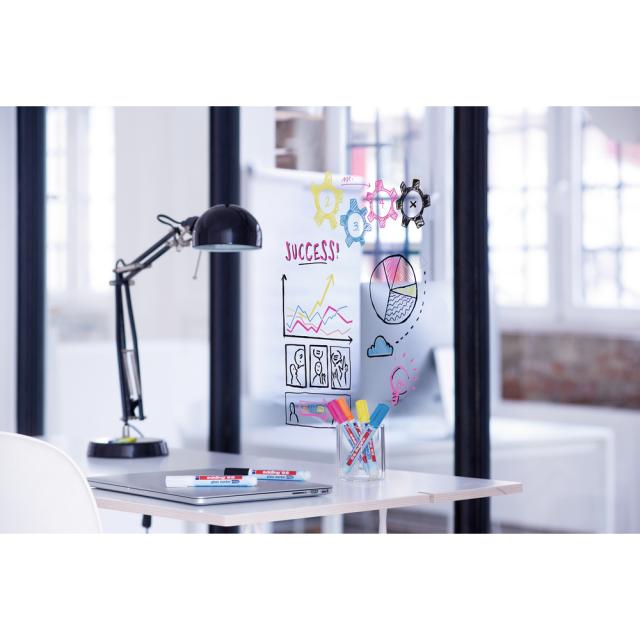 Marker pentru sticla Edding 95, varf rotund, 1.5-3 mm, negru