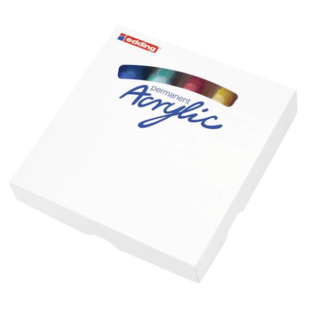 Set markere acrilice Edding 5000, culori pastel, 5 bucati/set