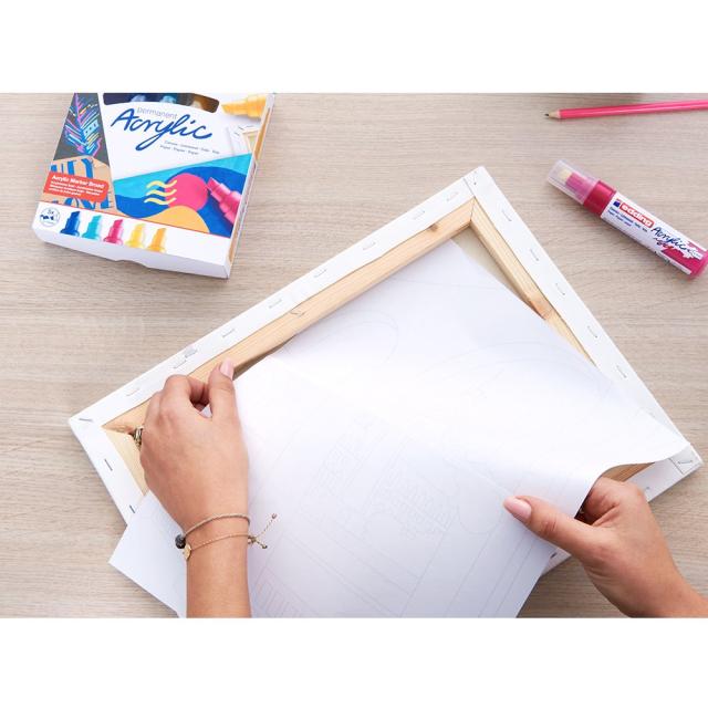 Set markere acrilice Edding 5000, culori pastel, 5 bucati/set