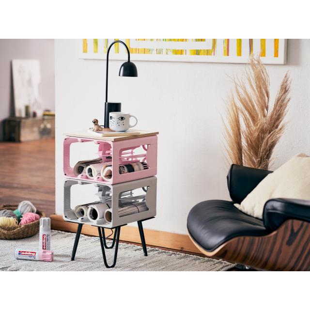 Spray vopsea acrilica Edding 5200, gri mat, uscare rapida, rezistenta la zgarieturi, 200 ml