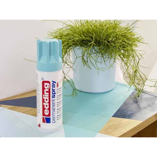 Spray vopsea acrilica Edding 5200, turquoise opulent, 200 ml, pentru sticla, metal, lemn, ceramic?