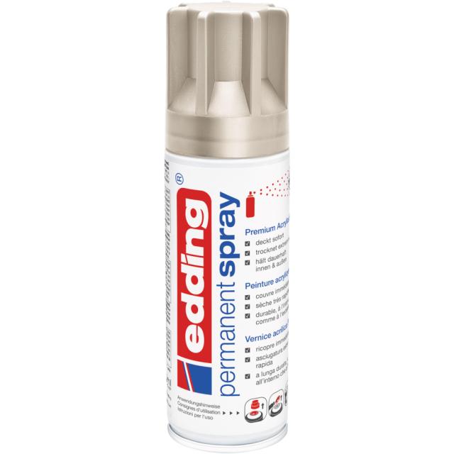 Spray vopsea acrilica Edding 5200, auriu sampanie, acoperire rapida, rezistent la intemperii, 200 ml