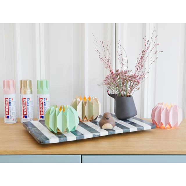 Spray vopsea acrilica Edding 5200, auriu sampanie, acoperire rapida, rezistent la intemperii, 200 ml